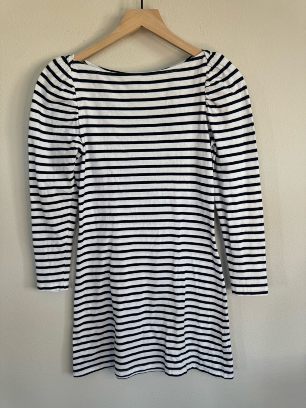 A.L.C. Kidman Striped Puff Sleeve Mini Dress Cotton Minimalist XS